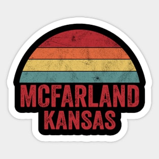 Vintage Mcfarland Kansas Sticker